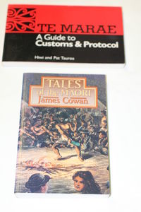 Te Marae by Hiwi and Pat Tauroa and Tales of the Maori by James Cowan