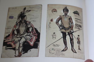Costume designs for the first production of Peter Pan